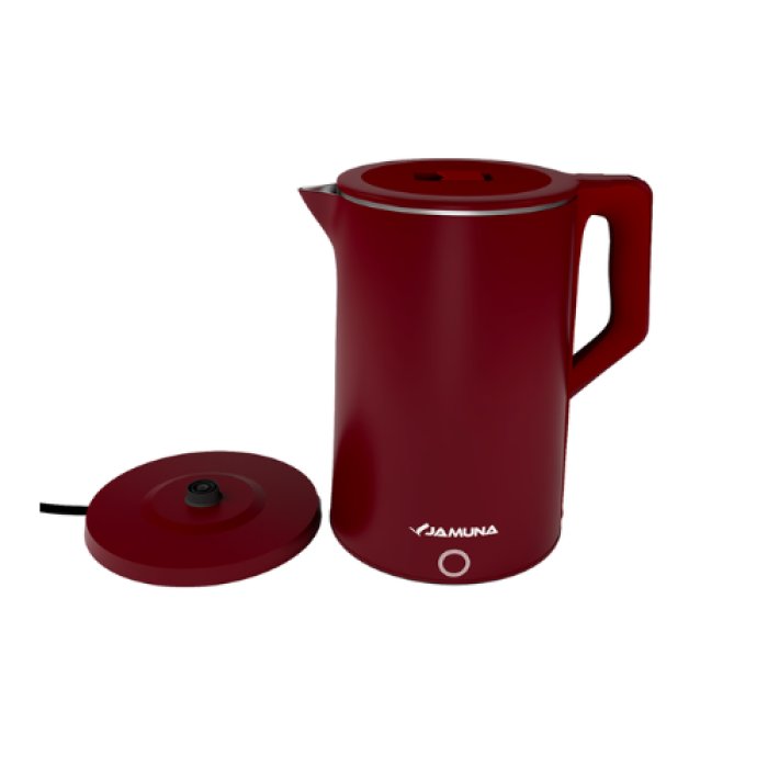 Electric Kettle JA-20B Red 2.0L 1500W with 360° Base & Triple Safety Protection - Kitchen Appliance | Shopizino