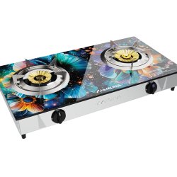 Dreammy Printed Double Burner Gas Stove - Kitchen Appliance | Shopizino